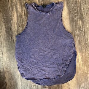 Wild Fable, Purple Acid Wash Muscle Tank, Small